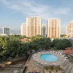Omar do Rio - MH 513 Qto&Sala com Garagem, Vista pra Piscina, Condomínio com Estrutura Completa, Sauna e Academia, Internet 35mbps